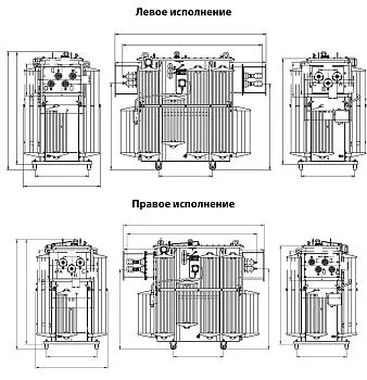Фото чертежа ТМГФ 2000/6/0,4